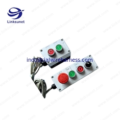 China 2P - caixa branca do botão de 6P PA6/aluminum com cablagens feitas sob encomenda fornecedor