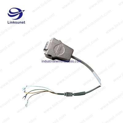 5 - 747905 - 2 D - SUB Soldering Wiring Harness LIYY 4 - 0.25 Custom Female 9 PIN Wiring Harness