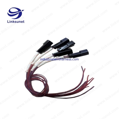 DELPHI 2P black connectors and FLRY - B - 0.35mm2 cable Auto wire harness for Automobile display