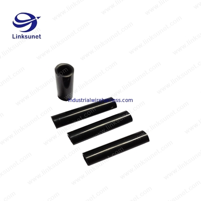 UL94 - V0 Black ABS Plastic Molding OD 6.0mm D1 3.9mm L 25.4mm