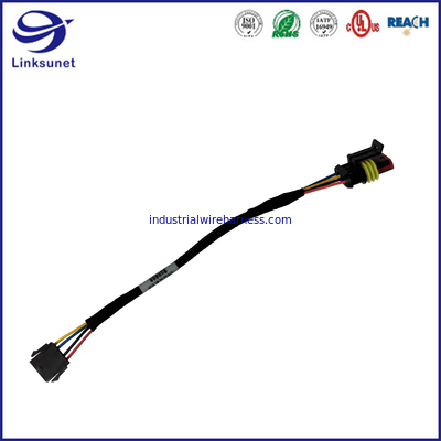 Multi-núcleo, 30-18AWG extensivo, conectores do retângulo da fileira de 43640 séries 3.00mm únicos com as orelhas da montagem do painel para o chicote de fios do fio