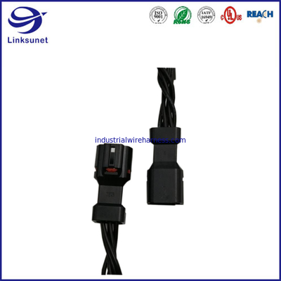 Homem retangular Pin Wire Harness dos conectores do à prova de água de Df62W para o processamento personalizado