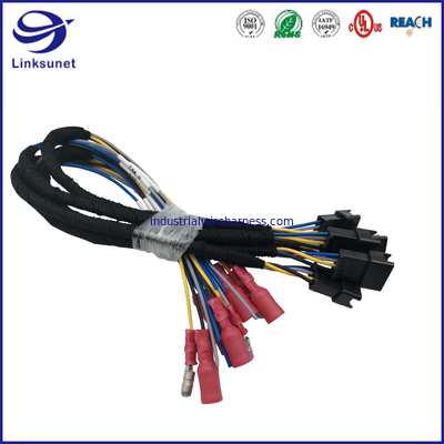 4 fio do retângulo do passo da série 2.5mm da manutenção programada da fileira do pino único para prender conectores com o chicote de fios do fio para a condução ajudada